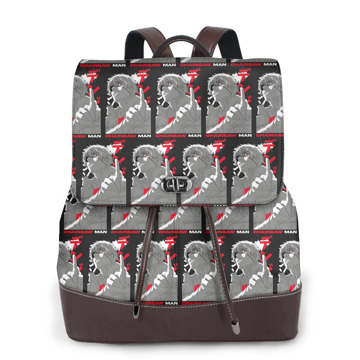 Leather Work Rucksack Mens - Zaino in Pelle Morbida Anime Chainsaw