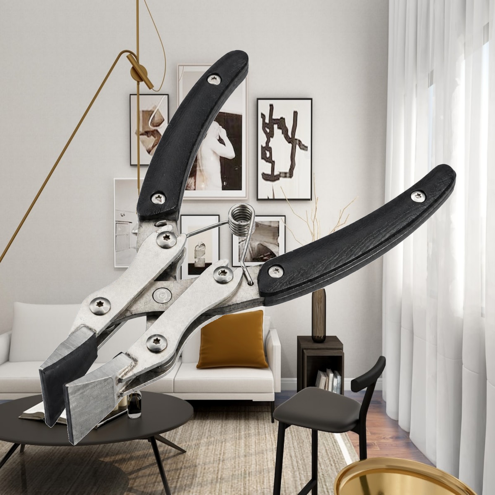 Leatherwork Hand Press - Pinze Professionali per Bordi in Pelle,